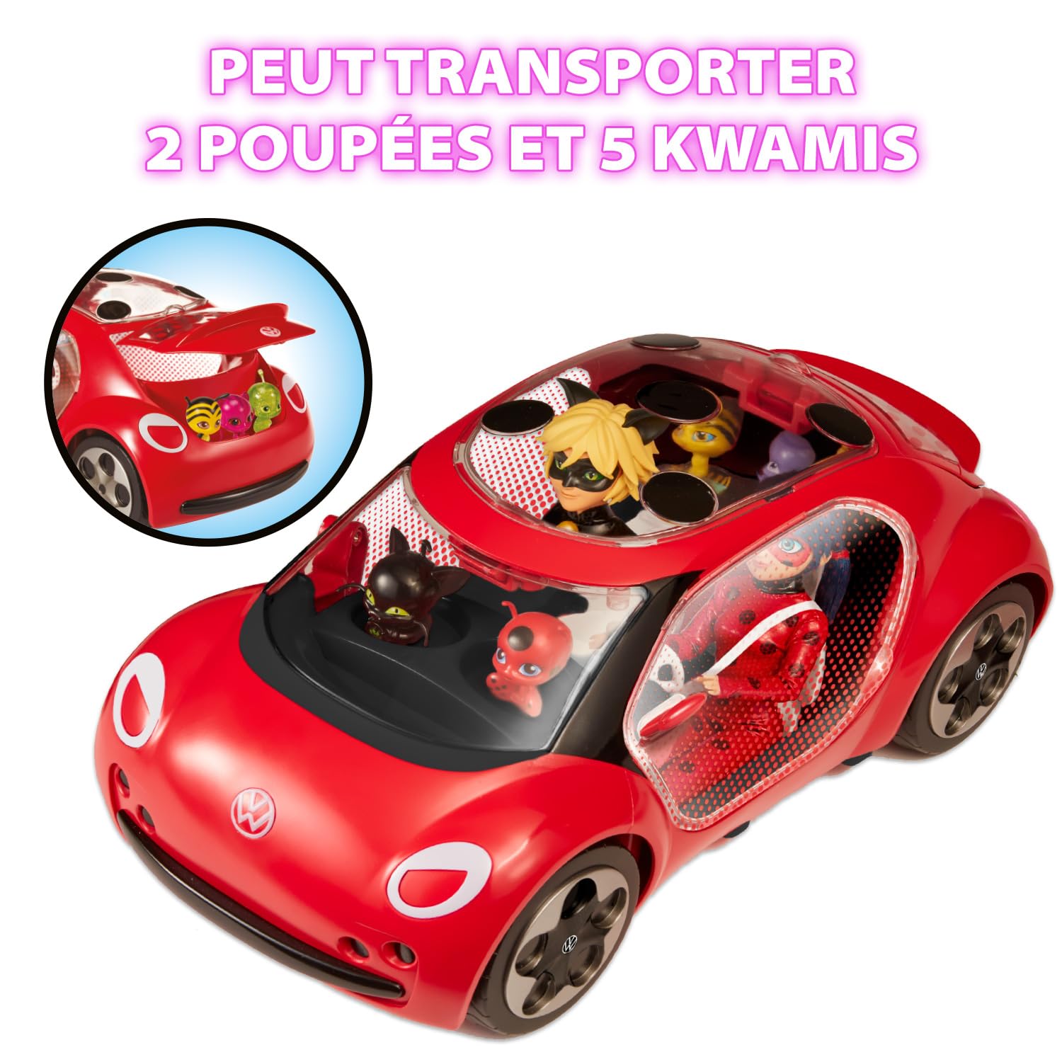 BANDAI — Voiture Volkswagen e-Beetle Ladybug Miraculous – Image 4