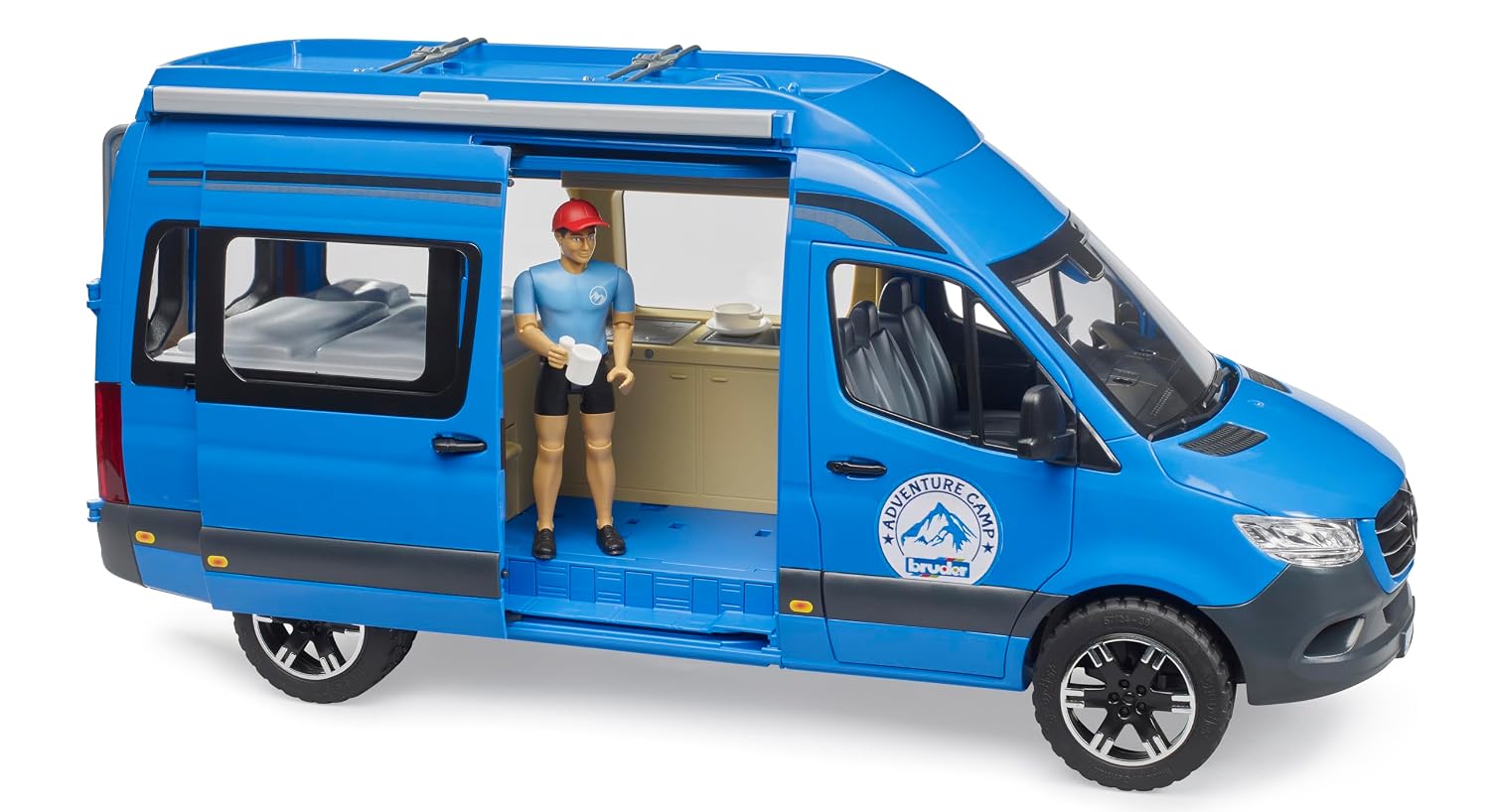 BRUDER MB Sprinter Camper — Camping-car avec chauffeur 1:16 – Image 2