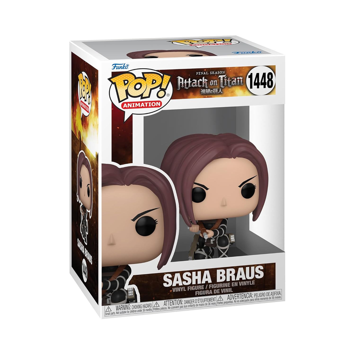 Funko Pop! Animation: AOT - Sasha Braus - Attack on Titan - Figurine en Vinyle à Collectionner - Idée de Cadeau - Produits Officiels - Jouets pour Les Enfants et Adultes - Anime Fans