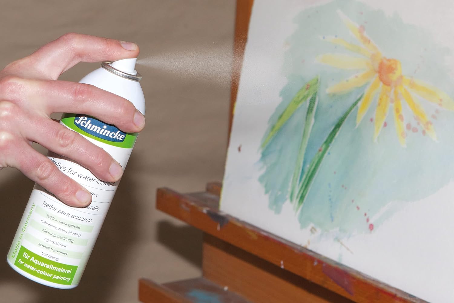 SCHMINCKE — Fixatif pour aquarelle aérosol 300 ml – Image 2