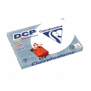 Clairefontaine 3807C - Digital Color Printing - A3, 350g/m2, Nombre de feuilles : 125 - Couleur: Blanc (170 CIE)