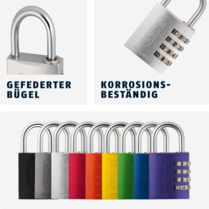 Alternative view of ABUS — Cadenas à combinaison aluminium 40 mm orange