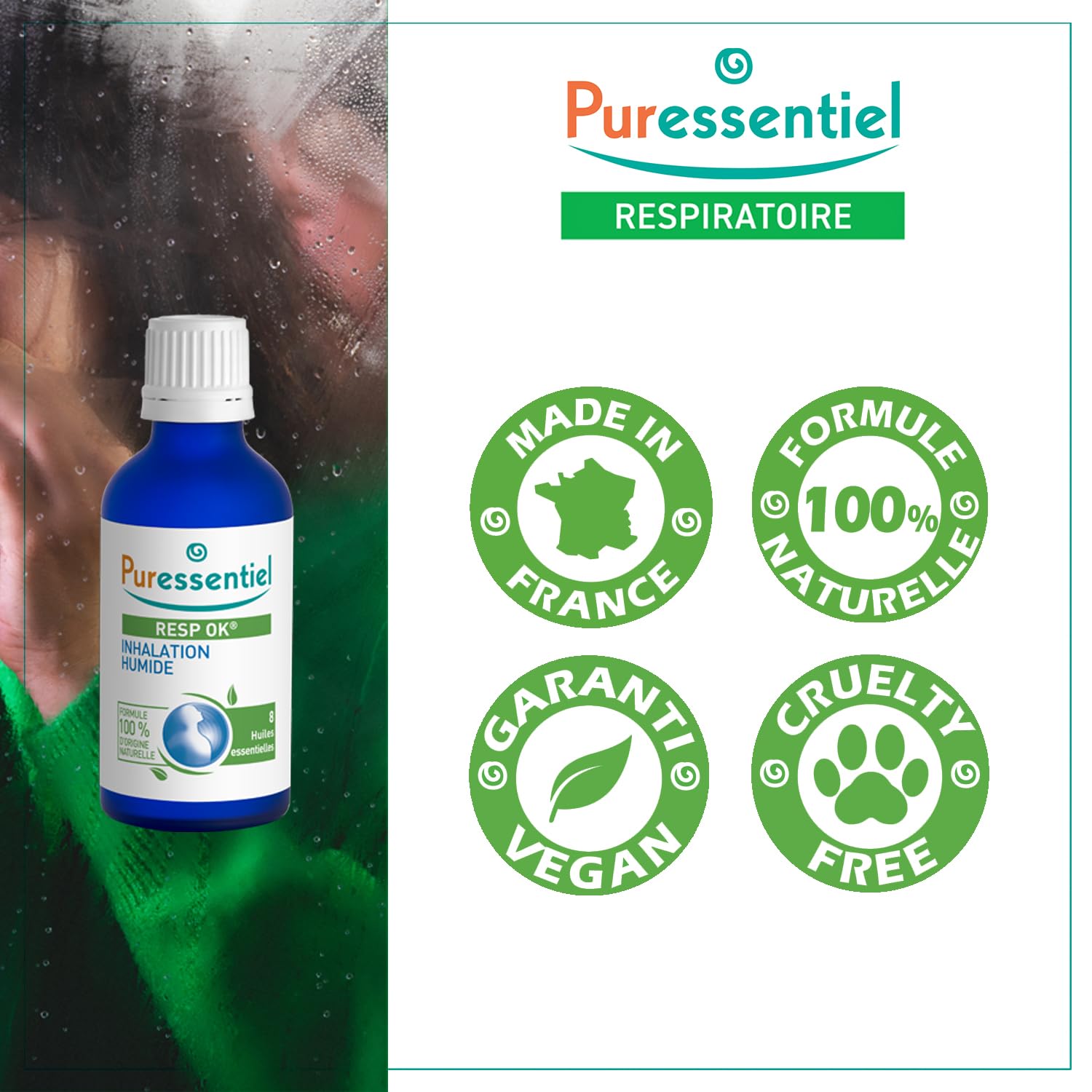 PURESSENTIEL Respiratoire — Inhalation humide Resp OK 50 ml – Image 4