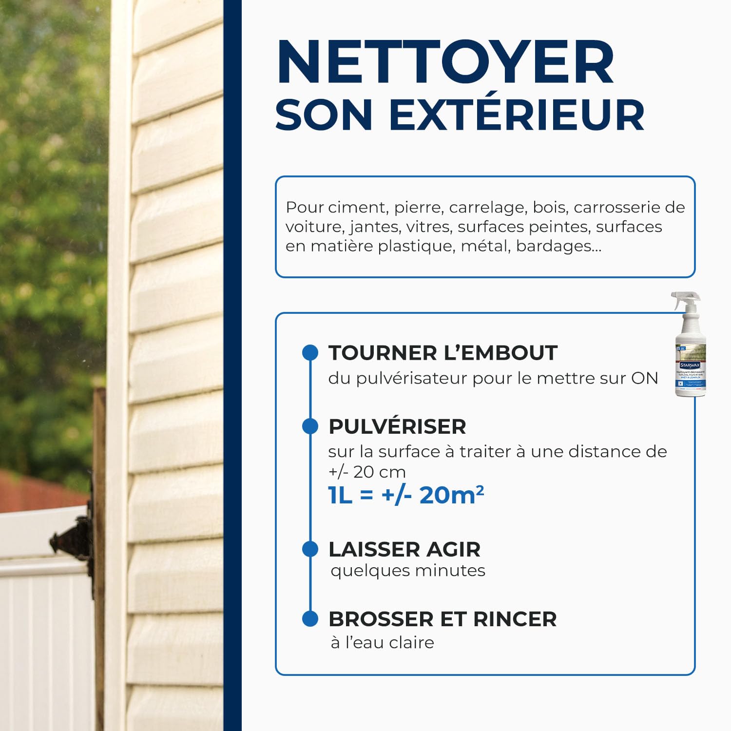 STARWAX — Nettoyant Décrassant Extérieurs 1L – Image 3