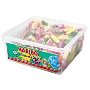 HARIBO - Rainbow Pik - Bonbons Piquants Sans Colorants Artificiels & Sans Gélatine - Boîte de 250 Bonbons