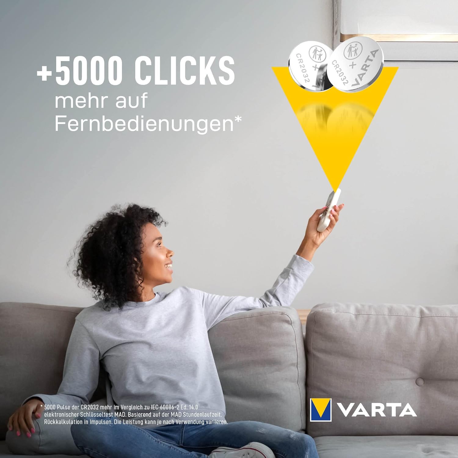 VARTA — Lot de 5 Piles Bouton CR2032 3V – Image 3