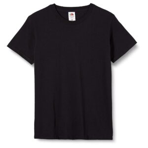 Fruit of the Loom SS003M, T-Shirt Homme, Noir Medium