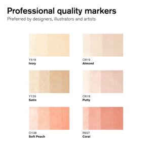 Alternative view of W&N Promarker — Set de 6 marqueurs tons chair