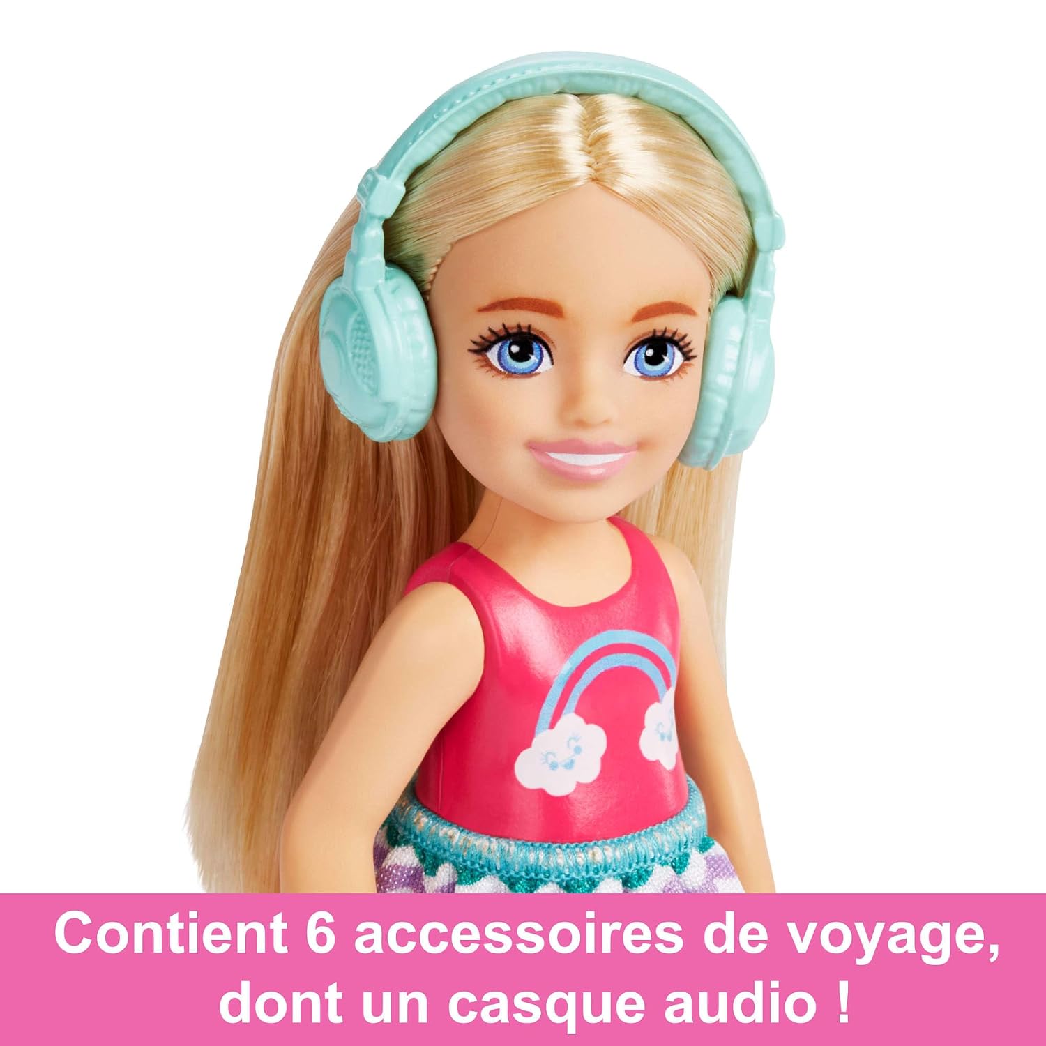 BARBIE Chelsea — Coffret poupée de voyage avec chiot et 6 accessoires – Image 4