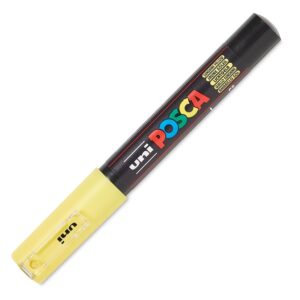 UNI-BALL POSCA — Marqueur pointe extra fine 0,7 mm jaune clair