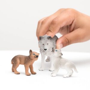 Alternative view of SCHLEICH — Maman loup avec louveteaux