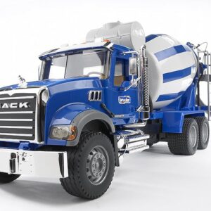 Alternative view of BRUDER MACK Granite — Camion toupie à béton bleu