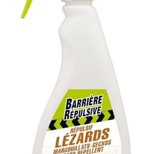 BARRIERE REPULSIVE Répulsif Lézards, Prêt à l'emploi, 500 ml, REPLEZ500, Blanc