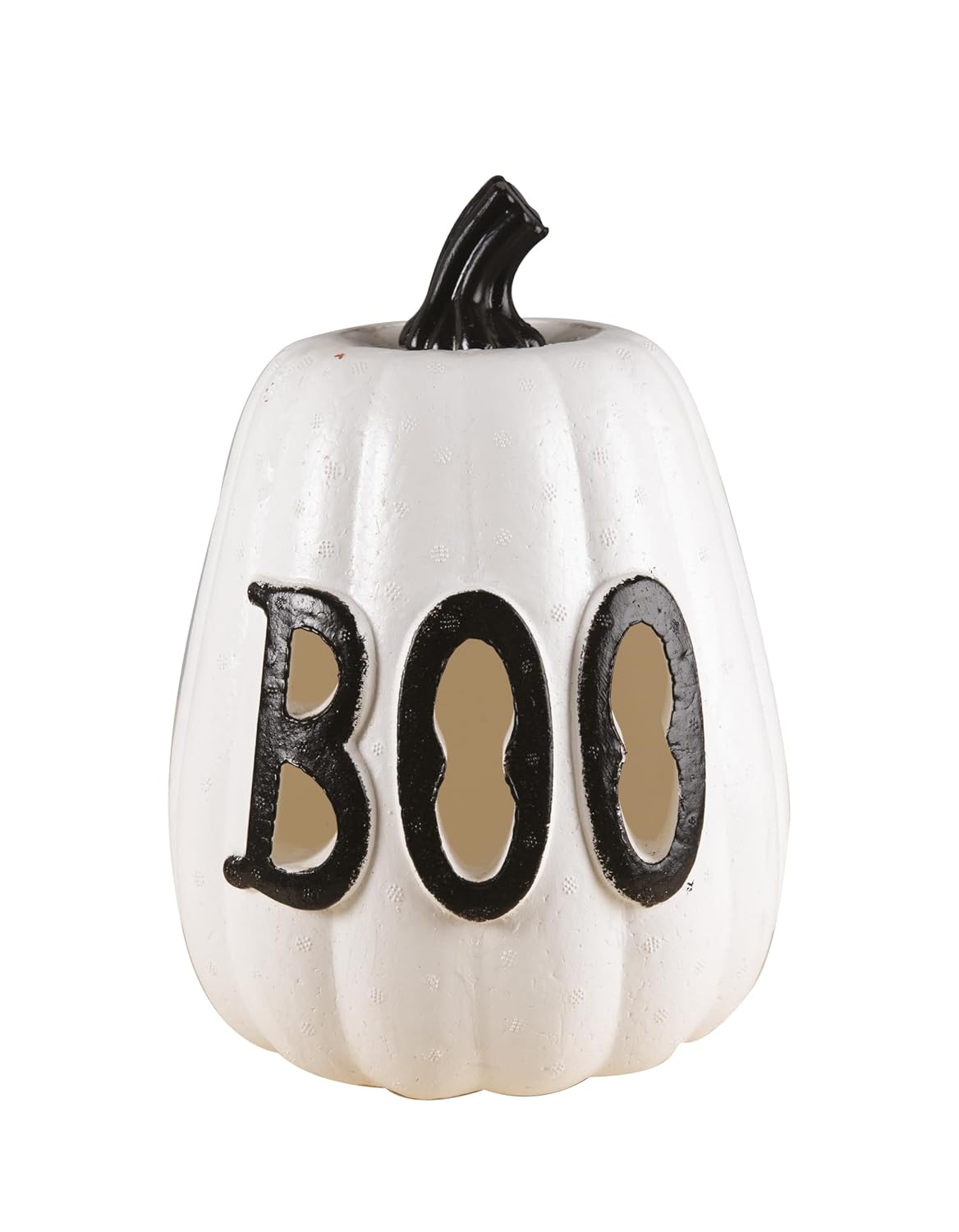 P'TIT CLOWN - 22957 - Citrouille Halloween Lumineuse - Décoration Automne Intérieur, Extérieur - Effet Éclatant - (Citrouille Boo, 26 cm)