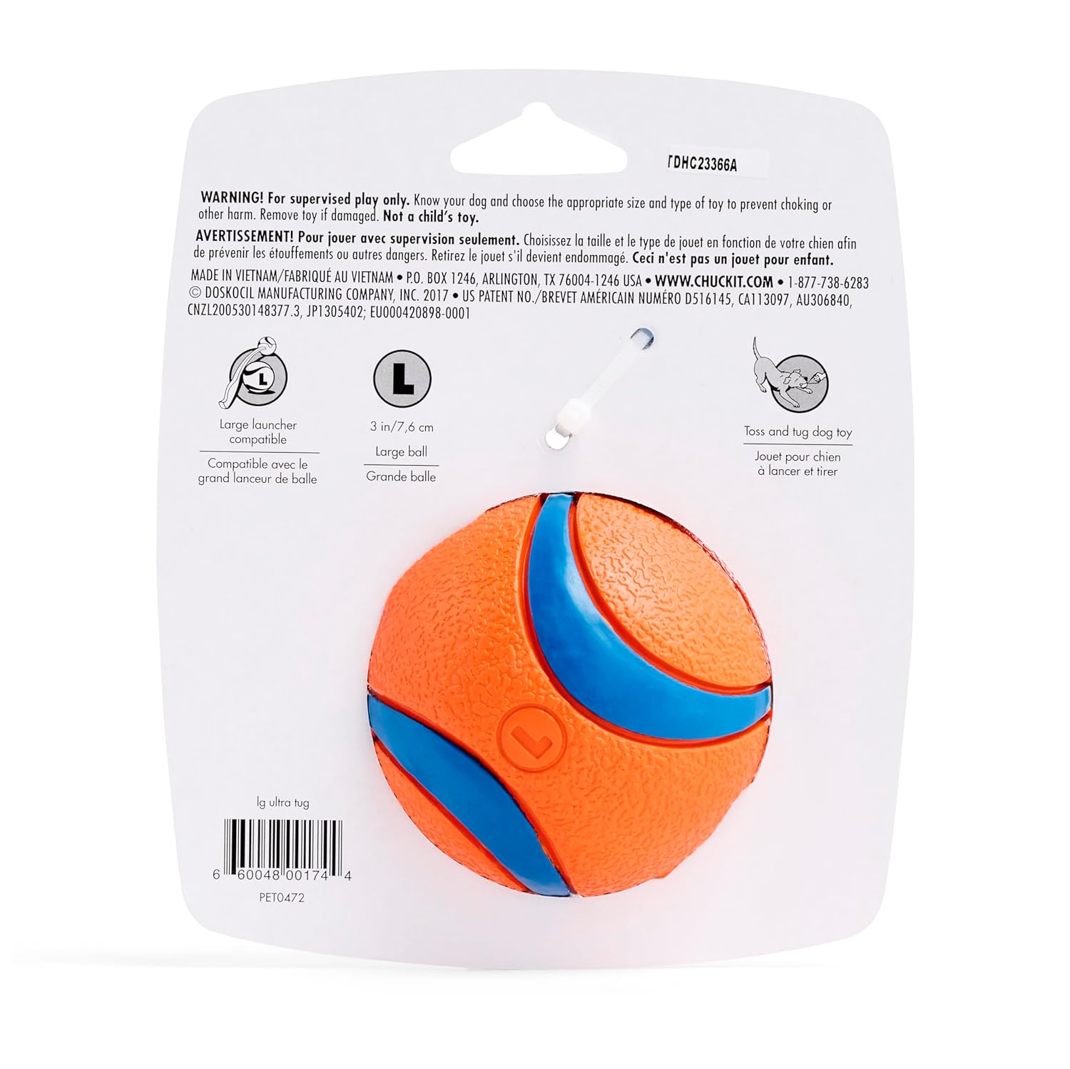 CHUCKIT — Jouet pour Chien Ultra Tug 7 cm Taille L – Image 5