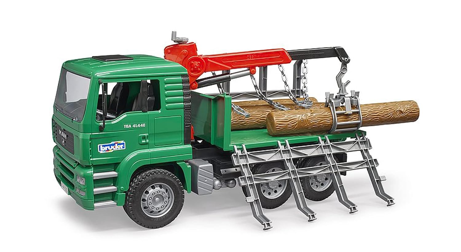 BRUDER MAN 02769 — Camion de transport de bois avec grue – Image 6