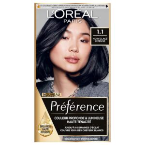 L’ORÉAL PARIS Préférence — Coloration permanente Noir Glacé 1.1