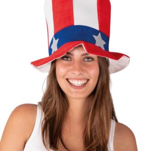 P'TIT CLOWN - Chapeau Humoristique, Drôle - Accessoire de Déguisement Adulte - Pour Carnaval, Fêtes à Thèmes, Cosplay - Multicolore - Adulte - Unisexe (Chapeau haut de forme américain)