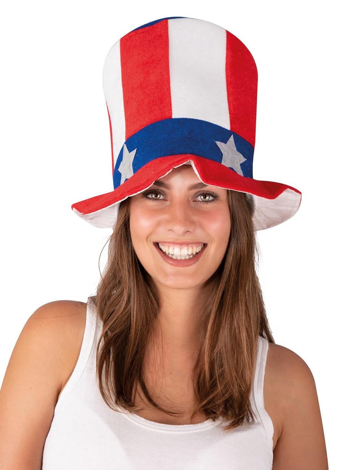 P'TIT CLOWN - Chapeau Humoristique, Drôle - Accessoire de Déguisement Adulte - Pour Carnaval, Fêtes à Thèmes, Cosplay - Multicolore - Adulte - Unisexe (Chapeau haut de forme américain)