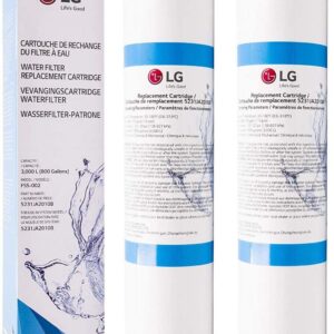 LG 5231JA2010B Lot de 2 cartouches de filtre à eau de rechange pour réfrigérateur