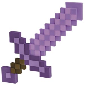 Minecraft | Épée Enchantée 51 cm | Licence Officielle Mojang | Accessoire Immersif Pour Fans | Taille Unique | Idéal Pour Jeux De Rôle | Costume Et Accessoires | Cadeau Pour Enfants À Partir Dès 3 Ans