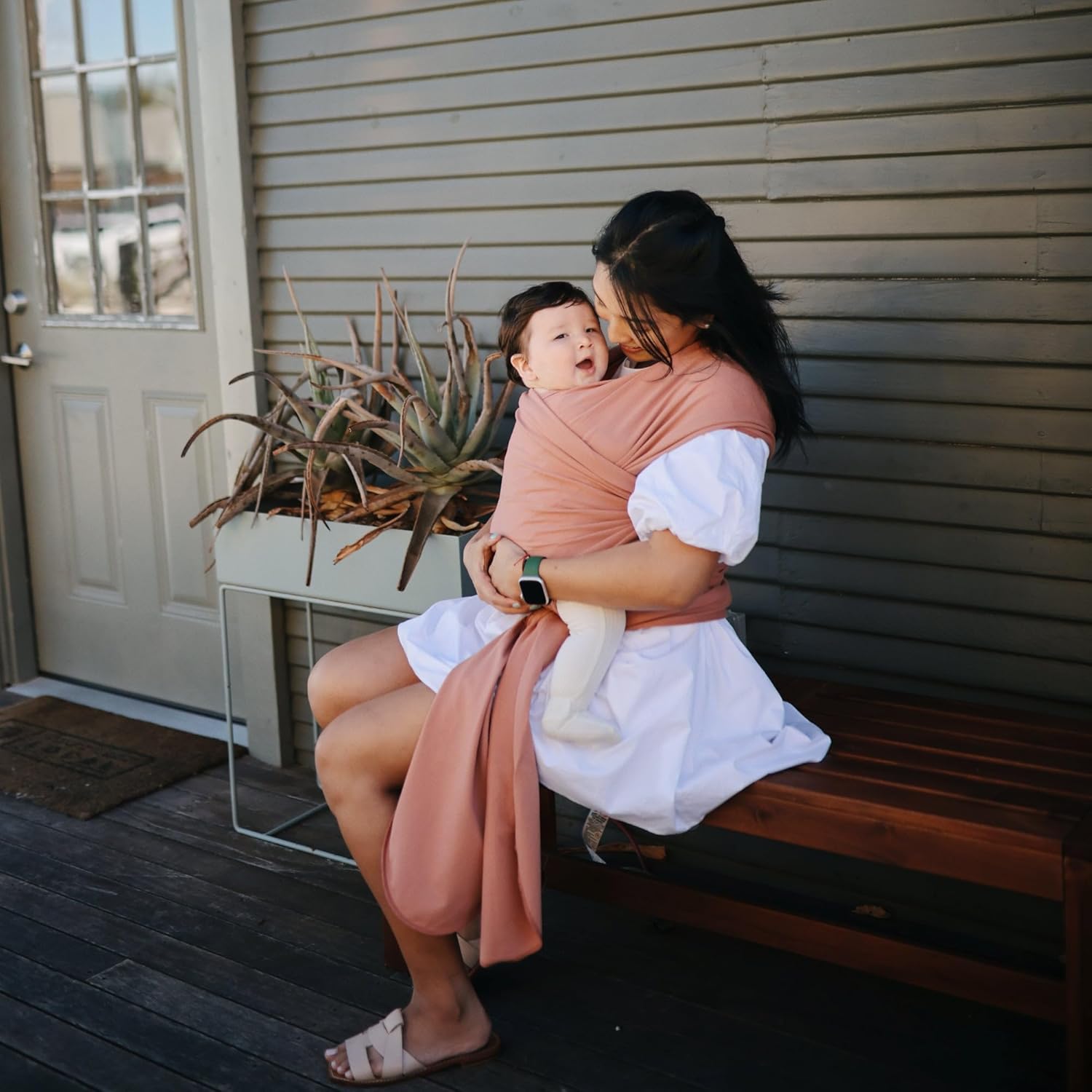 MUSHIE — Écharpe de Portage Bébé 3,6 à 14,9 kg Cedar – Image 2