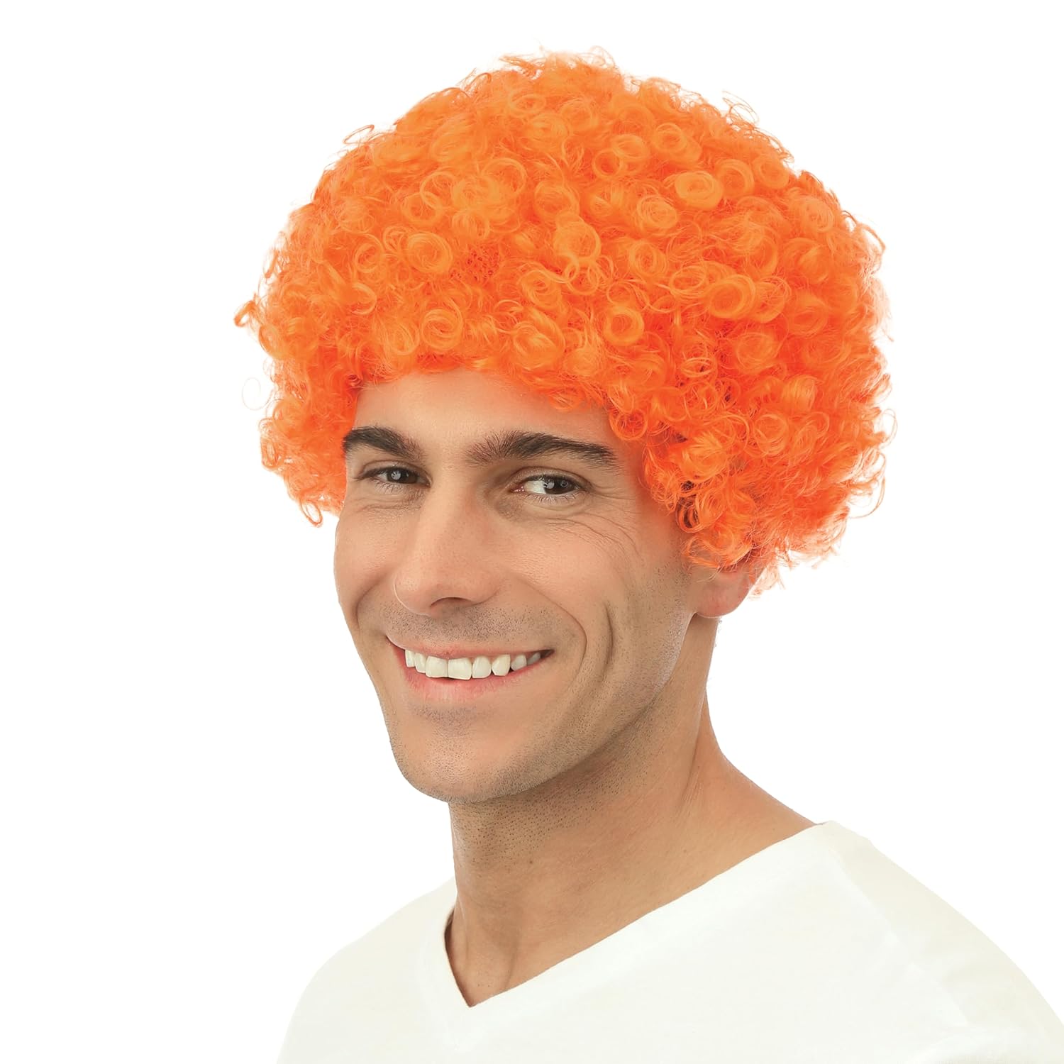 P'TIT CLOWN — Perruque courte frisée orange – Image 3