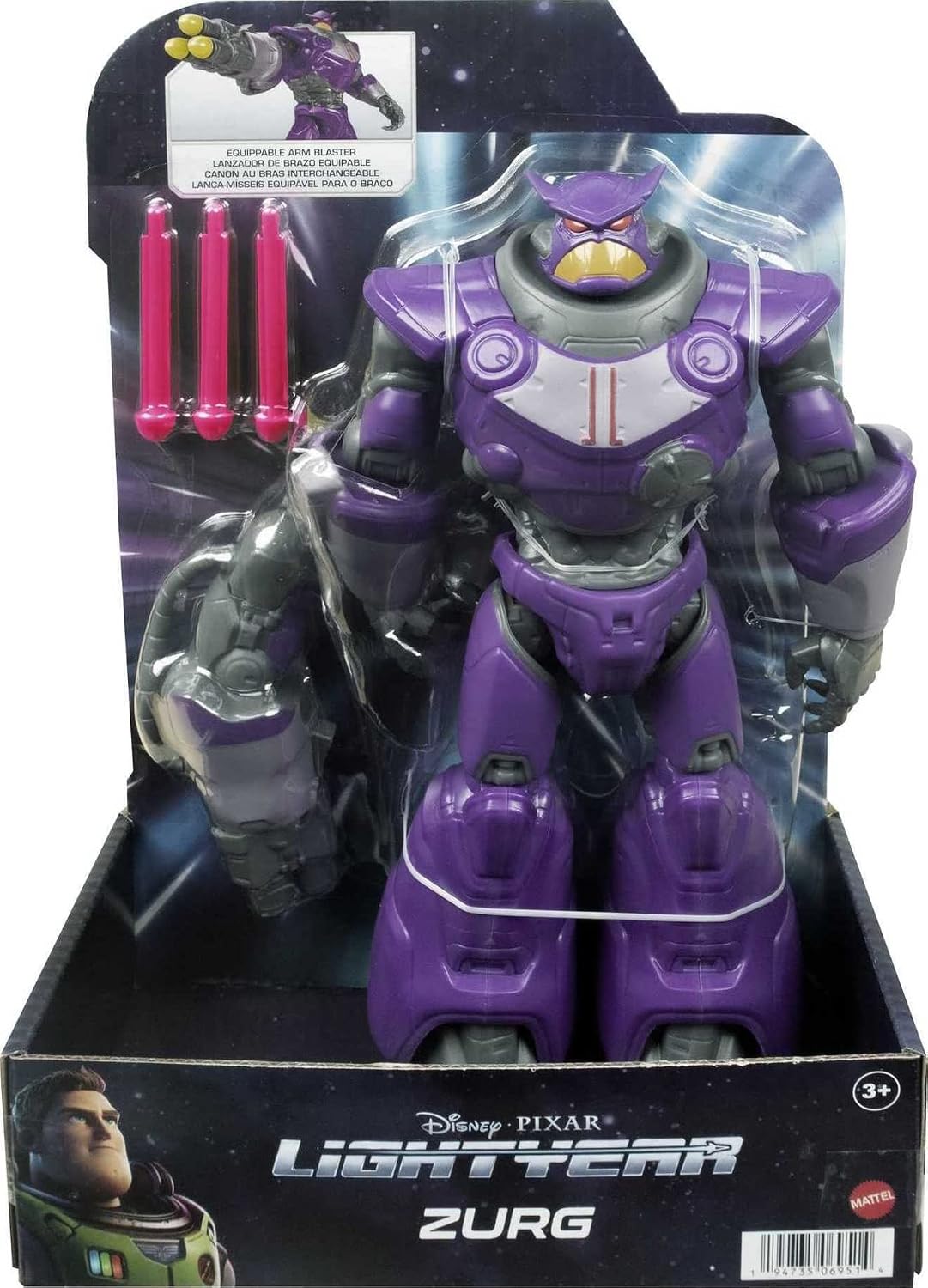 DISNEY Pixar Buzz l’Éclair — Figurine articulée Zurg 25 cm – Image 6
