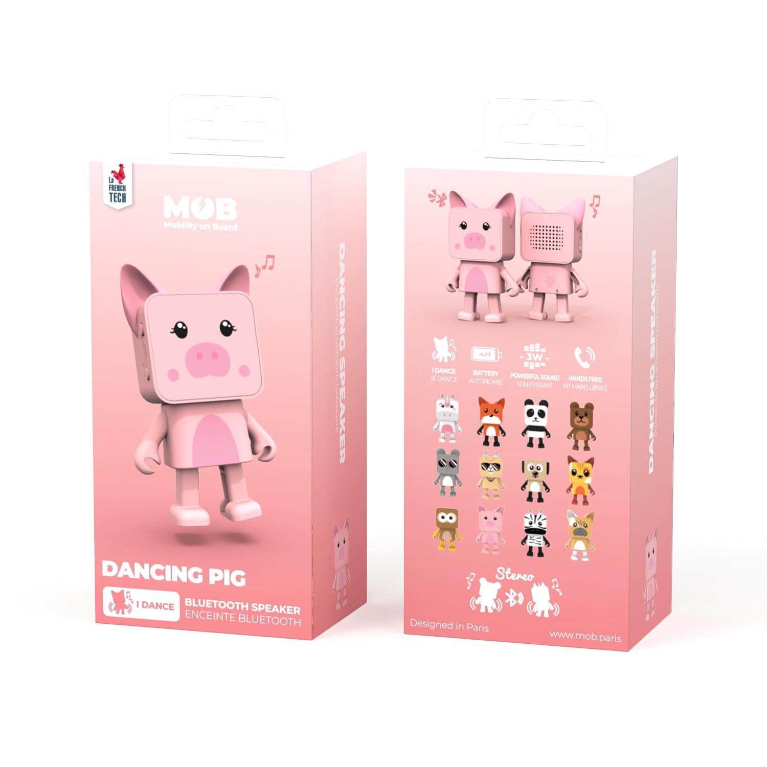 MOB — Enceinte Bluetooth dansante Animals 3W Cochon – Image 5