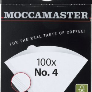 Moccamaster Technivorm Filtre Papier N°4 - Boite de 100 Filtres