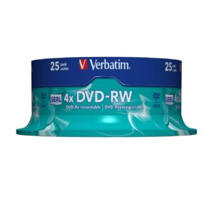 DVD-RW — Lot de 25 Disques 4,7 Go 4x