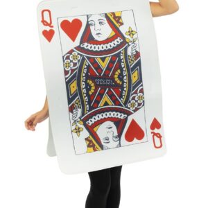 P'TIT ClOWN - Costume Carte - Reine de Cœurs, Rois de Cœur - Parfait pour Carnaval, Fêtes Costumées et Évènements à Thème - Taille Unique (Reine de cœur)