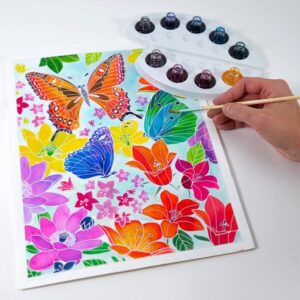 Alternative view of SENTOSPHÈRE Aquarellum — Kit peinture Dans les Fleurs