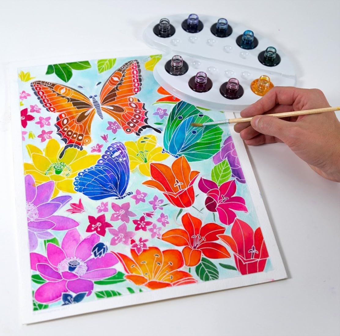 SENTOSPHÈRE Aquarellum — Kit peinture Dans les Fleurs – Image 2