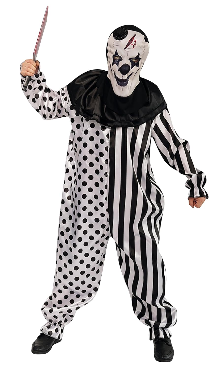P'tit Clown Costume arlequin horreur - adulte (S-M)