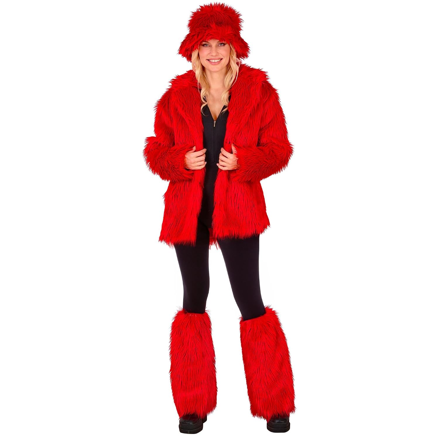 W WIDMANN MILANO — Jambières en Peluche Rouges Adulte – Image 3