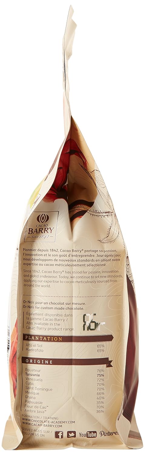 CACAO BARRY — Chocolat noir de couverture Tanzanie 1 kg – Image 5