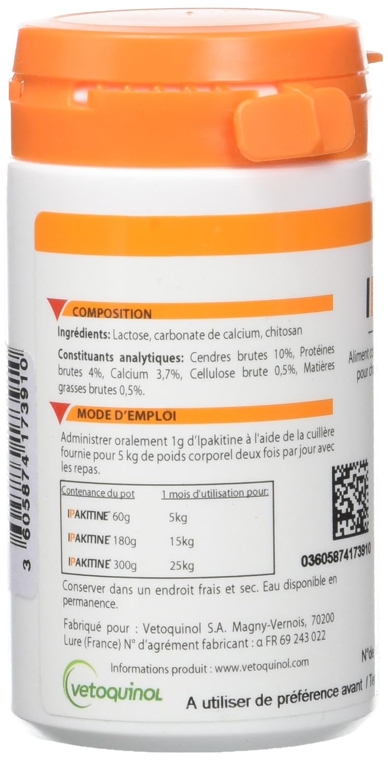 VETOQUINOL Ipakitine — Poudre pour Chien et Chat 60 g – Image 2