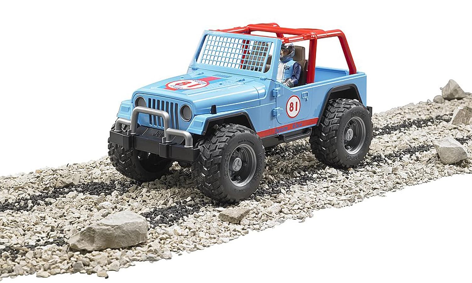 BRUDER 02541 — Jeep Cross Country Racer bleue avec pilote – Image 4
