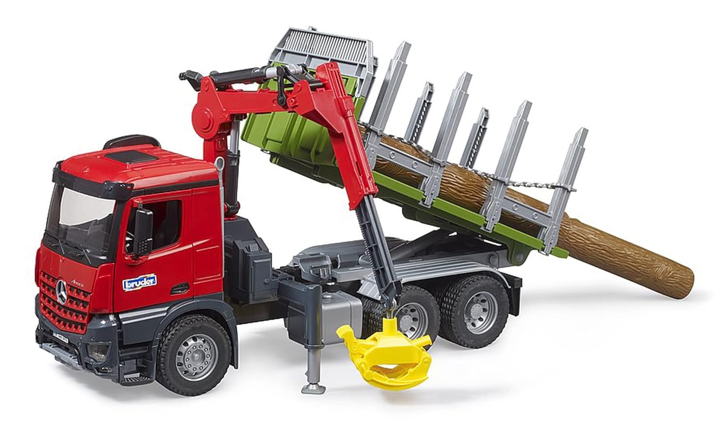 BRUDER MB Arocs — Camion de transport de bois avec grue – Image 3