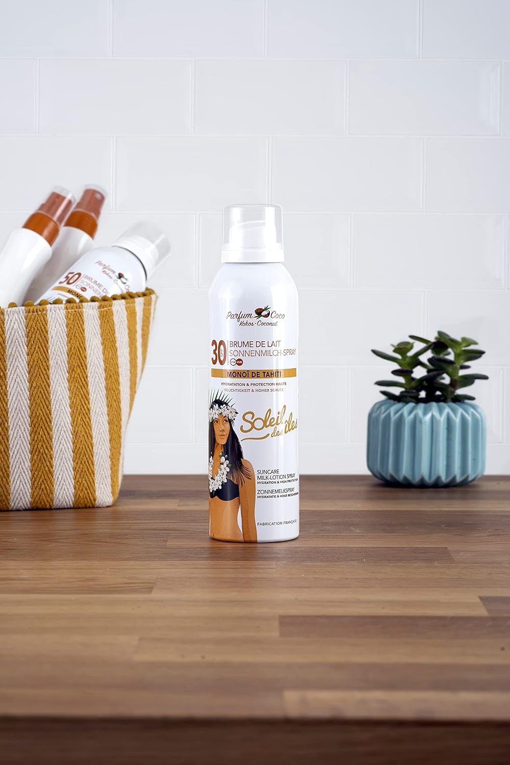 SOLEIL DES ÎLES — Brume de lait solaire Monoï de Tahiti SPF30 – Image 4
