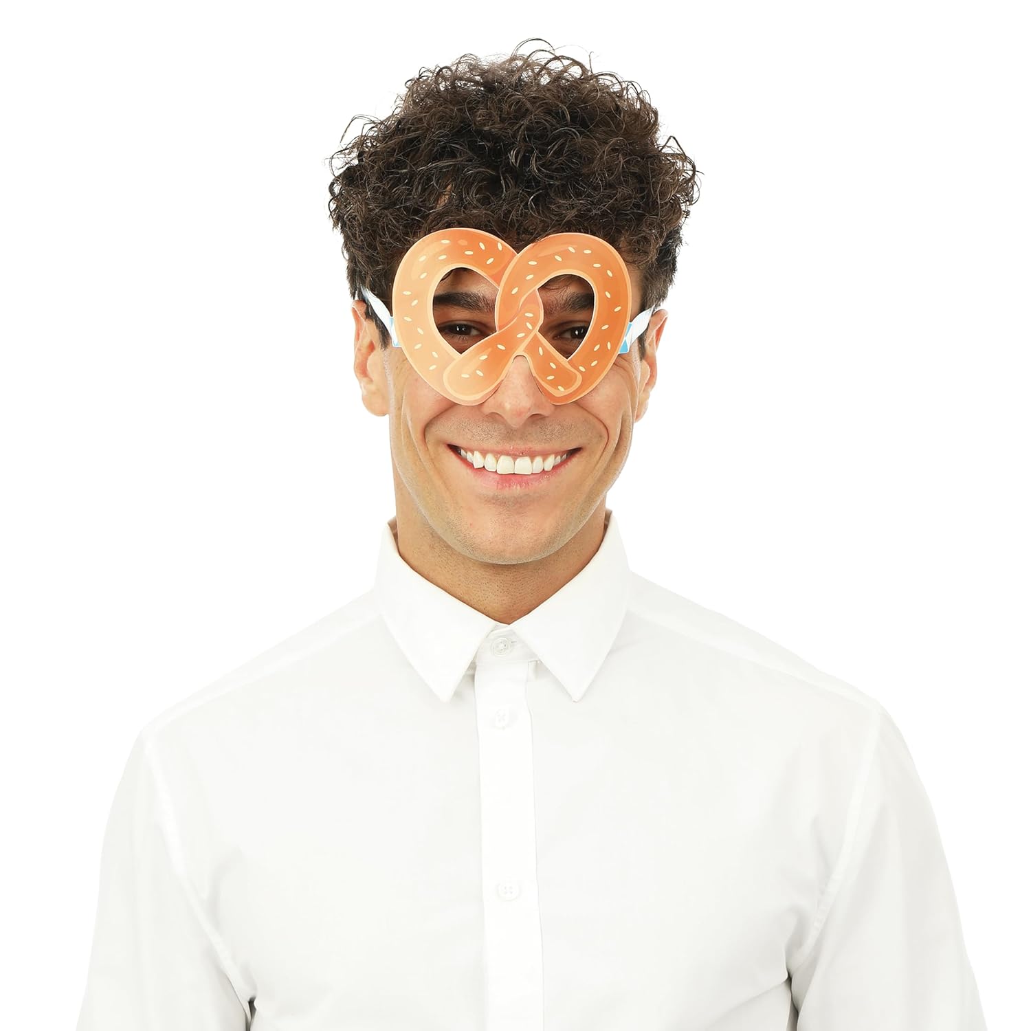 P'TIT CLOWN - 23846 - Lunettes Oktoberfest en Carton - Lot de 6 Lunettes Rigolotes à Thème Bavarois - Accessoires Déguisement Fête de la Bière, Soirée Costumée, EVG, Carnaval