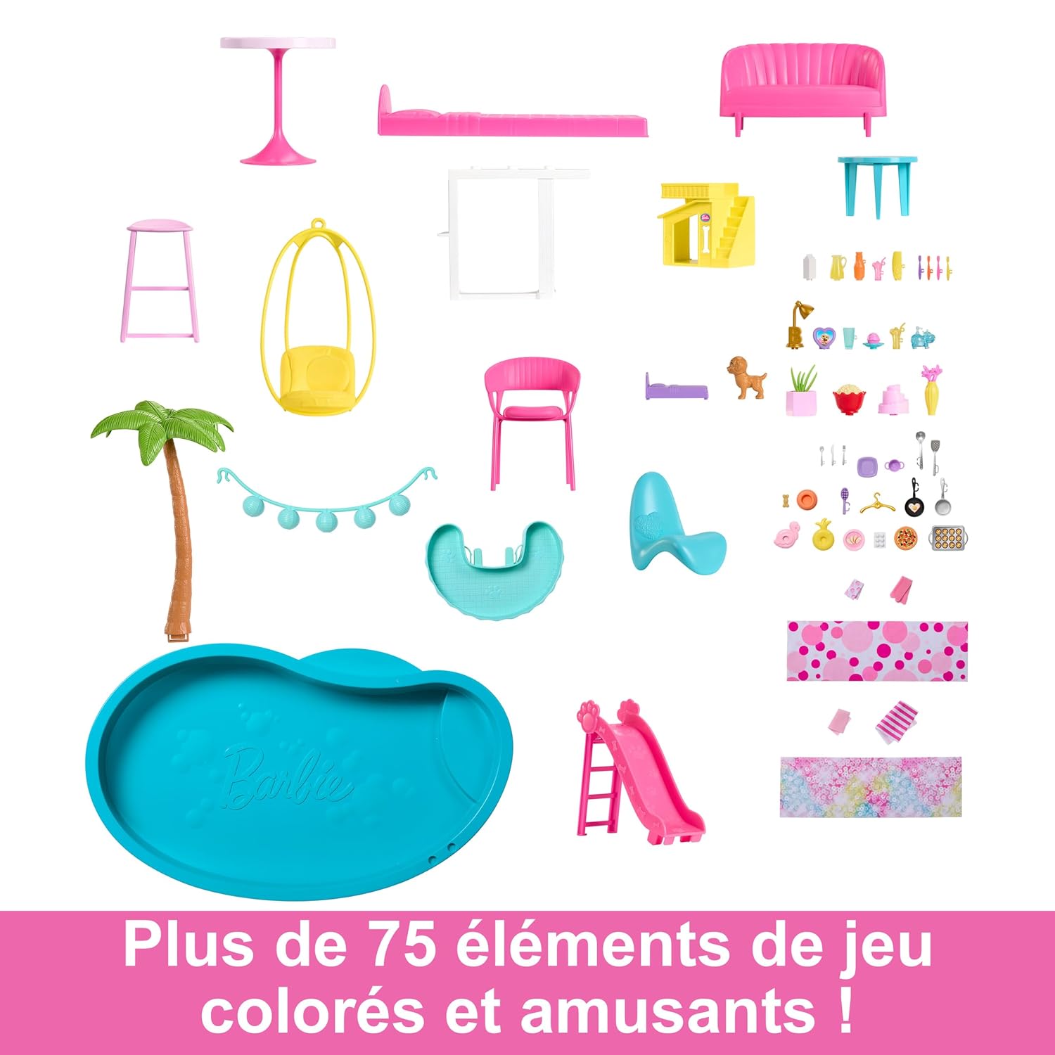 BARBIE — Coffret Maison de Rêve 3 Niveaux 75 Accessoires – Image 2