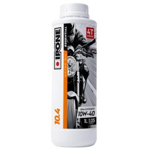 IPONE – Huile Moto 4 Temps 10W40 10.4 - Lubrifiant Optimale Semi-Synthétique – Usage Régulier - Protection du moteur -- Bidon 1 Litre