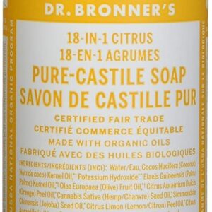 Dr. Bronner's Savon liquide bio aux agrumes pur castille, 237 ml