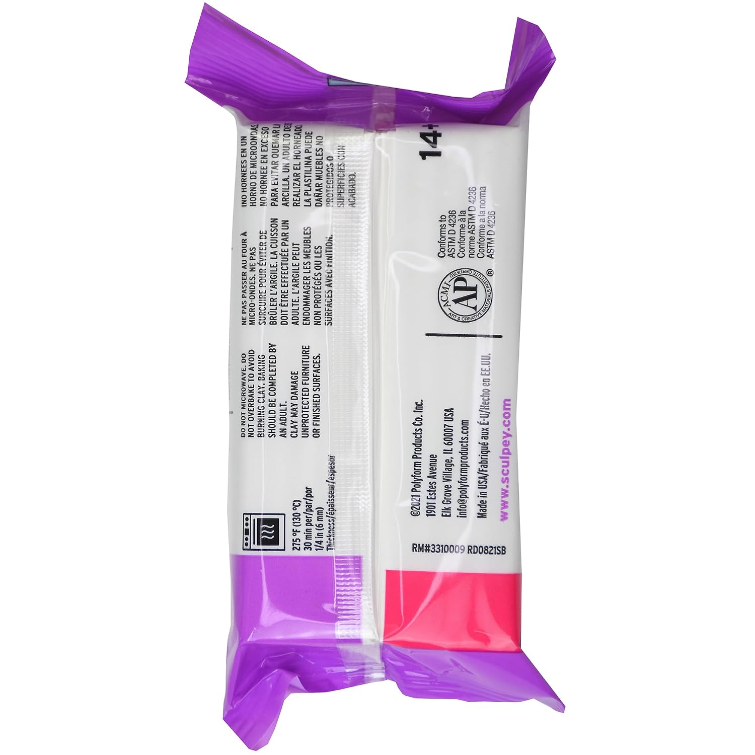 POLYFORM Premo Sculpey — Pâte polymère noire 454 gr – Image 3