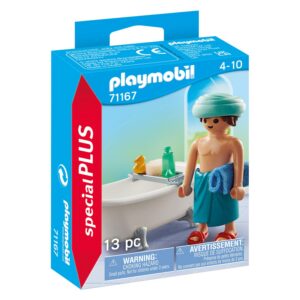 Playmobil 71167 Homme et Baignoire- - La Maison Moderne - City Life Scène de la Vie Quotidienne