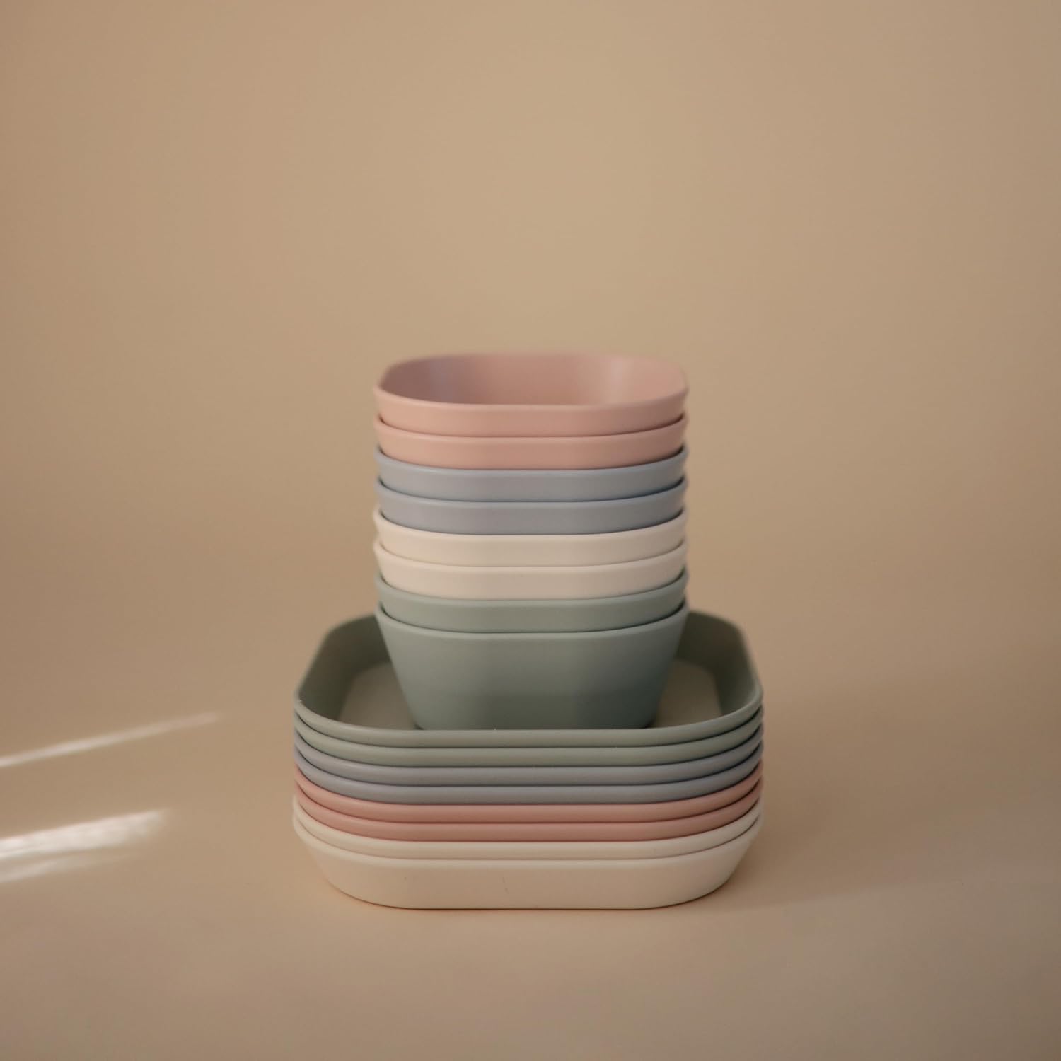 MUSHIE — Assiette pour Enfants réutilisable sans BPA Sage – Image 7