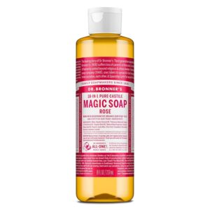 Dr Bronner Rose Castille savon liquide, 240 ml