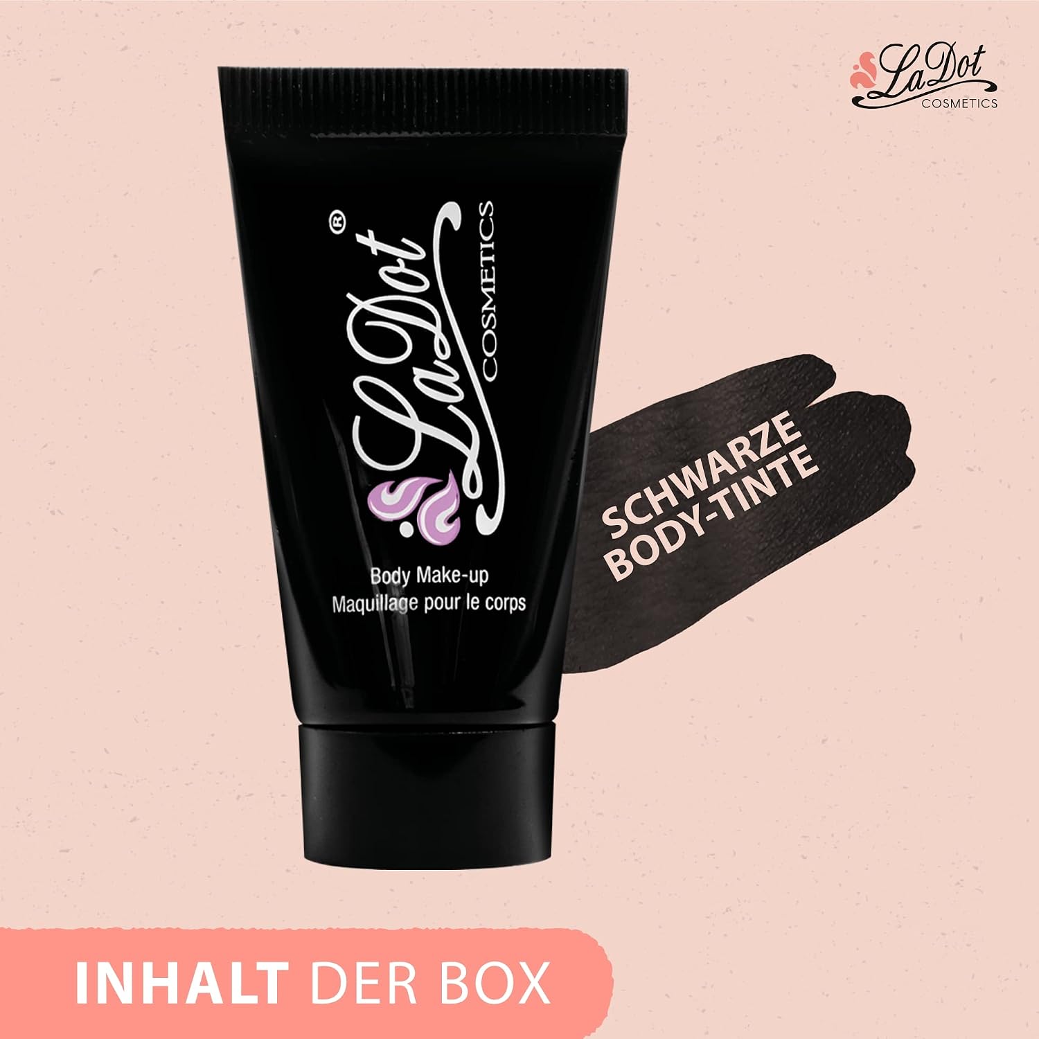 LADOT COSMETICS — Encre noire pour tatouage temporaire 15ml – Image 2
